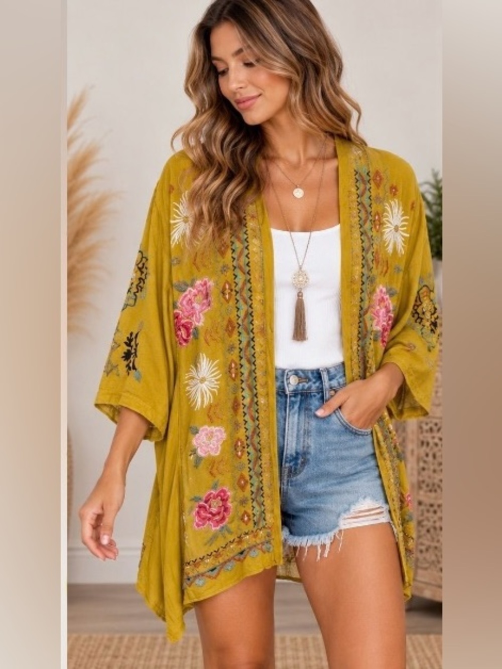 John Mark Embroiled Kimono EUC